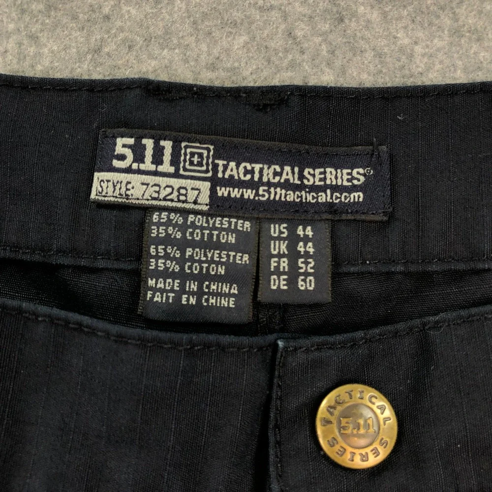 5.11 Tactical Series Mens Cargo Shorts US 44 Black Polyester Ripstop Utility